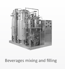 Beverages mixing and filling